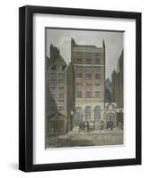 View of Snow's Banking House and Twining's Tea Merchants, Strand, Westminster, C.1810-George Shepherd-Framed Premium Giclee Print