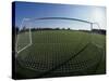 View of Soccer Field Through Goal-Steven Sutton-Stretched Canvas