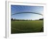 View of Soccer Field Through Goal-Steven Sutton-Framed Photographic Print