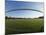 View of Soccer Field Through Goal-Steven Sutton-Mounted Photographic Print