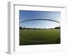 View of Soccer Field Through Goal-Steven Sutton-Framed Photographic Print