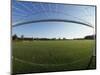 View of Soccer Field Through Goal-Steven Sutton-Mounted Photographic Print