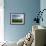 View of Soccer Field Through Goal-Steven Sutton-Framed Photographic Print displayed on a wall