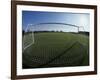 View of Soccer Field Through Goal-Steven Sutton-Framed Photographic Print