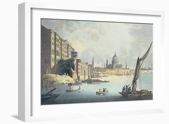 View of Somerset House and the Thames, 1796-Thomas Malton-Framed Giclee Print