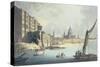 View of Somerset House and the Thames, 1796-Thomas Malton-Stretched Canvas