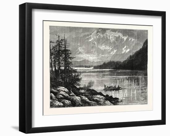 View of Sooke Lake, Vancouver Island-null-Framed Giclee Print