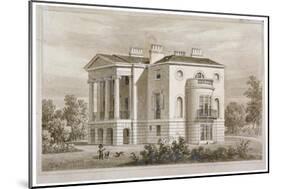 View of South Villa in Regent's Park, London, 1827-Thomas Hosmer Shepherd-Mounted Giclee Print