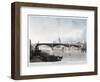 View of 'Southwark Iron Bridge' from Bankside, London, 1819-Thomas Sutherland-Framed Giclee Print