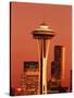 View of Space Needle and Seattle Buildings, Seattle, Washington, USA-Stuart Westmorland-Stretched Canvas