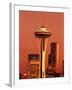 View of Space Needle and Seattle Buildings, Seattle, Washington, USA-Stuart Westmorland-Framed Premium Photographic Print