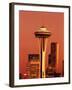 View of Space Needle and Seattle Buildings, Seattle, Washington, USA-Stuart Westmorland-Framed Premium Photographic Print