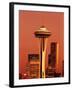 View of Space Needle and Seattle Buildings, Seattle, Washington, USA-Stuart Westmorland-Framed Premium Photographic Print