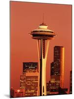 View of Space Needle and Seattle Buildings, Seattle, Washington, USA-Stuart Westmorland-Mounted Premium Photographic Print