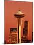 View of Space Needle and Seattle Buildings, Seattle, Washington, USA-Stuart Westmorland-Mounted Premium Photographic Print
