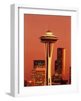 View of Space Needle and Seattle Buildings, Seattle, Washington, USA-Stuart Westmorland-Framed Photographic Print