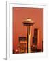 View of Space Needle and Seattle Buildings, Seattle, Washington, USA-Stuart Westmorland-Framed Photographic Print