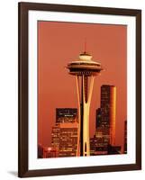 View of Space Needle and Seattle Buildings, Seattle, Washington, USA-Stuart Westmorland-Framed Photographic Print