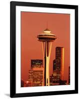 View of Space Needle and Seattle Buildings, Seattle, Washington, USA-Stuart Westmorland-Framed Photographic Print