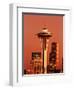 View of Space Needle and Seattle Buildings, Seattle, Washington, USA-Stuart Westmorland-Framed Premium Photographic Print