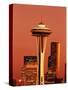 View of Space Needle and Seattle Buildings, Seattle, Washington, USA-Stuart Westmorland-Stretched Canvas