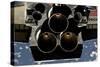 View of Space Shuttle Discovery's Three Main Engines-null-Stretched Canvas