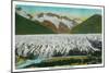 View of Spencer Glacier, Near Seward, Alaska - Spencer Glacier, AK-Lantern Press-Mounted Art Print