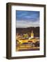 View of Spoleto at Dusk, Umbria, Italy-Ian Trower-Framed Photographic Print