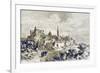 View of Spoleto, Illustration from 'History of Rome' by Victor Duruy, Published 1884-Charles Barbant-Framed Giclee Print