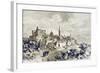 View of Spoleto, Illustration from 'History of Rome' by Victor Duruy, Published 1884-Charles Barbant-Framed Giclee Print