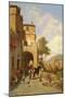View of Spottorno on the Mediterranean Coast, 19th Century-Jacques Carabain-Mounted Giclee Print