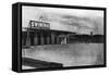 View of Springer's Hot Springs Pool - Fernley, NV-Lantern Press-Framed Stretched Canvas