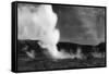 View of Springer's Hot Springs Steam Rising - Fernley, NV-Lantern Press-Framed Stretched Canvas