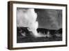 View of Springer's Hot Springs Steam Rising - Fernley, NV-Lantern Press-Framed Art Print