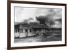 View of Springer's Hot Springs Texaco Station - Fernley, NV-Lantern Press-Framed Art Print