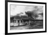 View of Springer's Hot Springs Texaco Station - Fernley, NV-Lantern Press-Framed Art Print