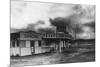 View of Springer's Hot Springs Texaco Station - Fernley, NV-Lantern Press-Mounted Art Print