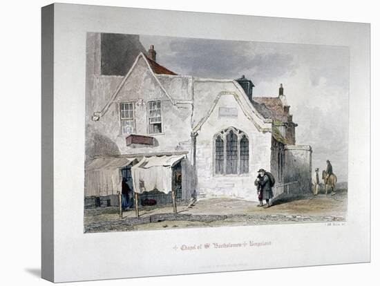 View of St Bartholomew's Chapel, Kingsland Road, Hackney, London, 1851-John Wykeham Archer-Stretched Canvas