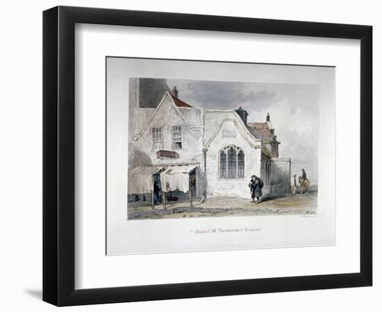 View of St Bartholomew's Chapel, Kingsland Road, Hackney, London, 1851-John Wykeham Archer-Framed Giclee Print