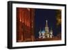 View of St Basil's Cathedral from Manezh Square.-Jon Hicks-Framed Photographic Print