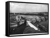 View of St. Benezet Bridge and the City Walls, Avignon-null-Framed Stretched Canvas