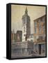 View of St Dionis Backchurch, City of London, 1815-William Pearson-Framed Stretched Canvas