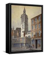 View of St Dionis Backchurch, City of London, 1815-William Pearson-Framed Stretched Canvas