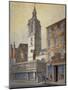 View of St Dionis Backchurch, City of London, 1815-William Pearson-Mounted Giclee Print