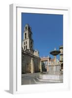 View of St Francis Square and Basilica of St Francis of Assisi-null-Framed Giclee Print