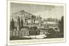 View of St. Germain Des Pres and of the Pre-Aux-Clercs During the Reign of Charles V-null-Mounted Giclee Print