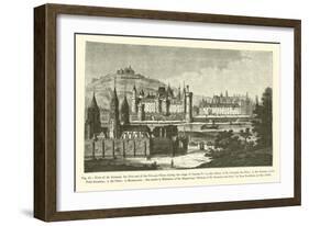 View of St. Germain Des Pres and of the Pre-Aux-Clercs During the Reign of Charles V-null-Framed Giclee Print