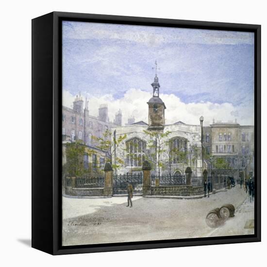 View of St Helen's Church, Bishopsgate, City of London, 1883-John Crowther-Framed Stretched Canvas