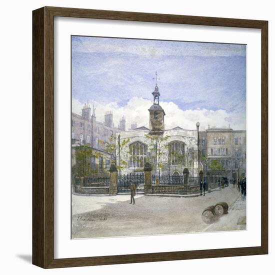 View of St Helen's Church, Bishopsgate, City of London, 1883-John Crowther-Framed Giclee Print