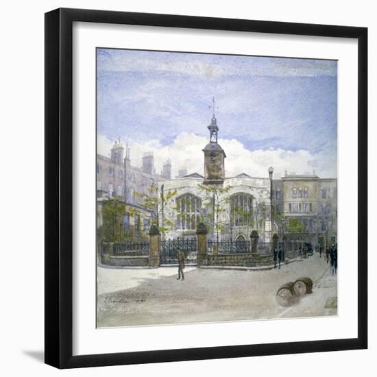 View of St Helen's Church, Bishopsgate, City of London, 1883-John Crowther-Framed Giclee Print